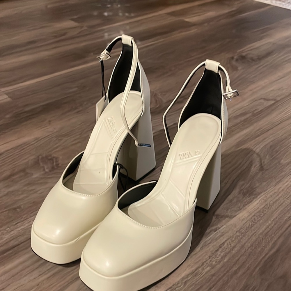 Zara chunky heels